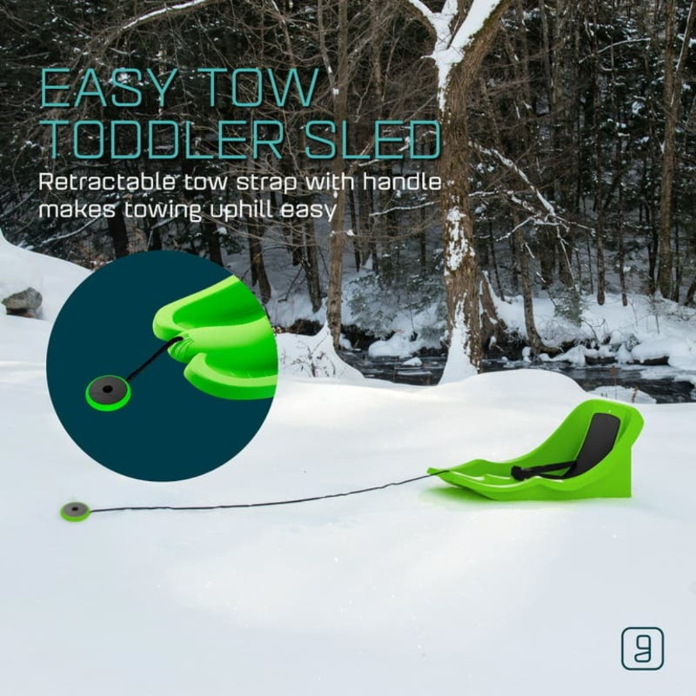 Gizmo Riders Baby Rider Mystic Green Pull Snow Sled winter sports - Picture 3 of 7